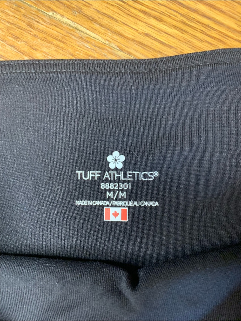 Tuff Athletics Black High Waisted Leggings with Side Pockets Size Medium - Picture 2 of 8